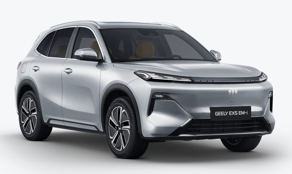 Geely EX5 EM-i Макс, серебряный