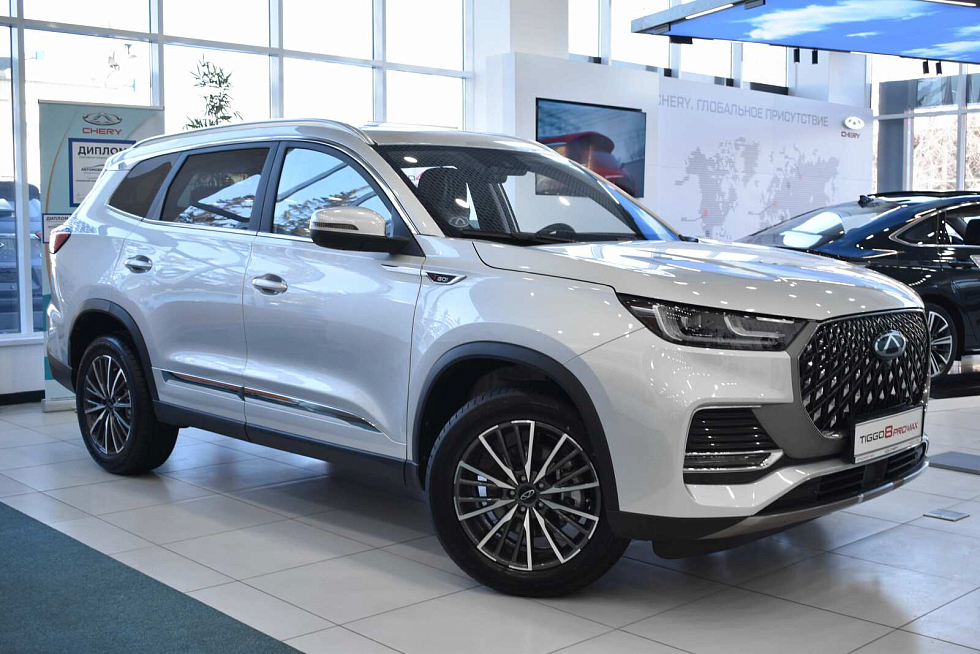 Chery Tiggo 8 Pro Max Ultimate 4WD, серебряный