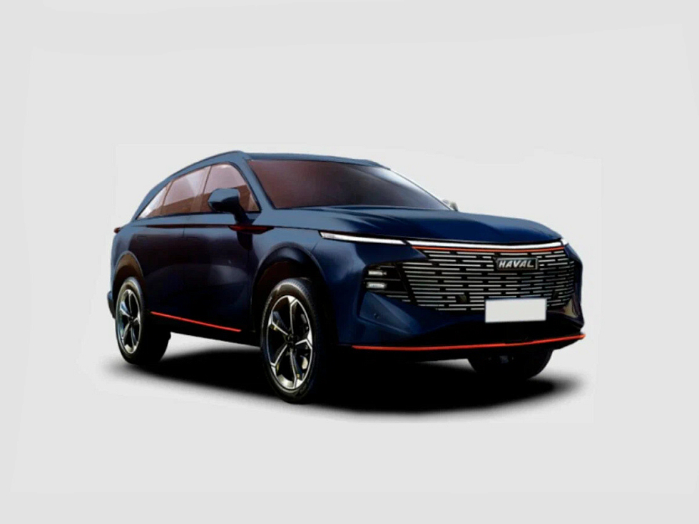 Haval F7x Премиум, голубой