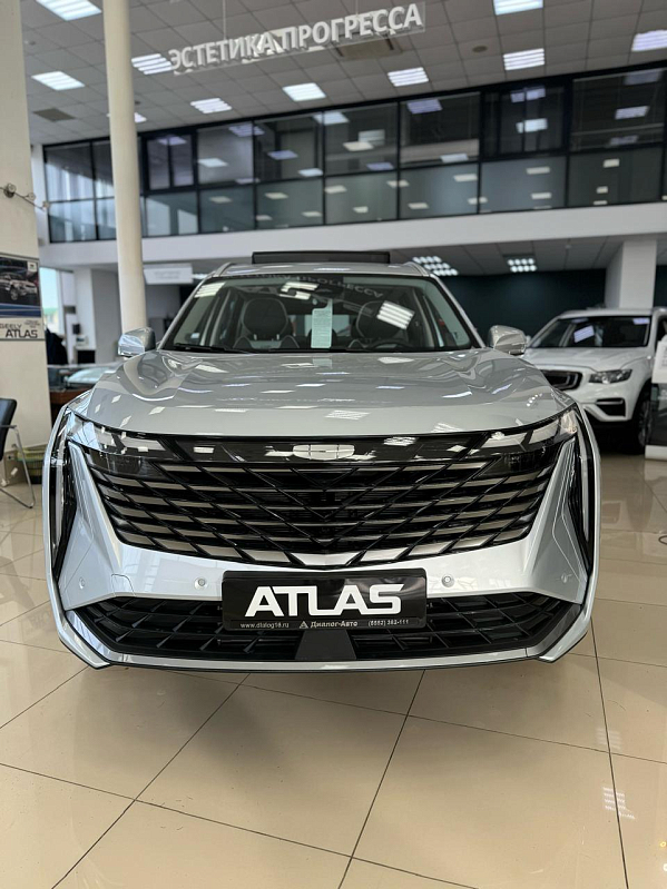 Geely Atlas Люкс, серебряный
