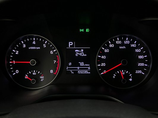 Kia Rio Luxe RED Line, 2017 года, пробег 155038 км
