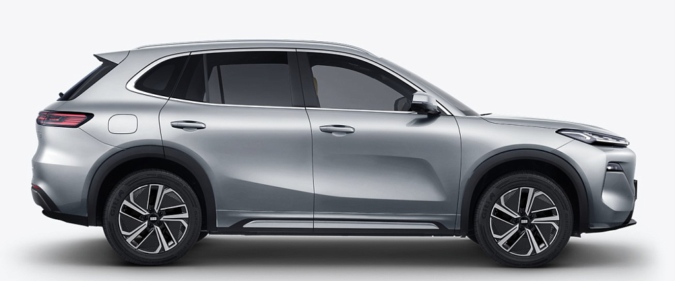 Geely EX5 EM-i Макс, серебряный