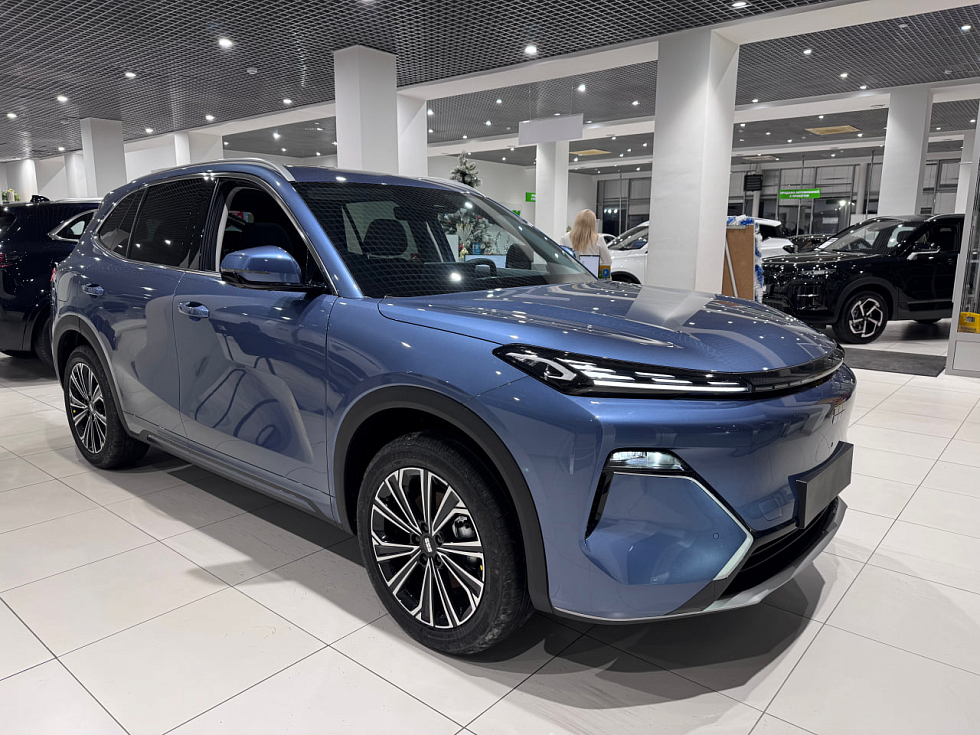 Geely EX5 EM-i Макс, синий