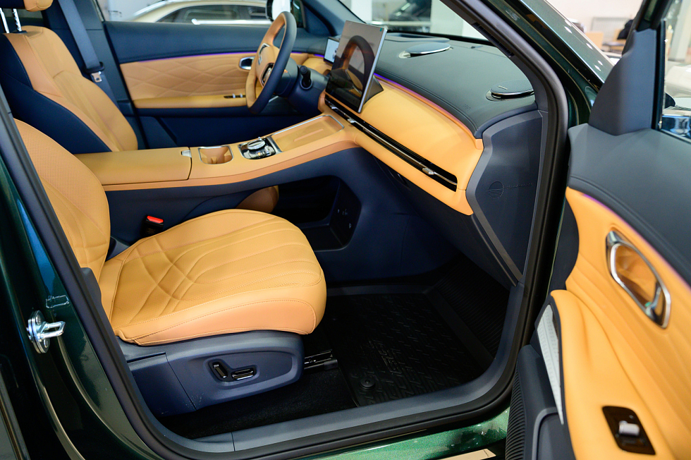 Geely EX5 EM-i Max, зеленый